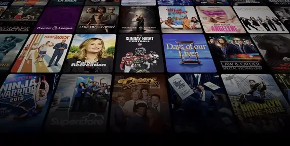 Wall of US movie and TV show artwork available on PrimoTV USA